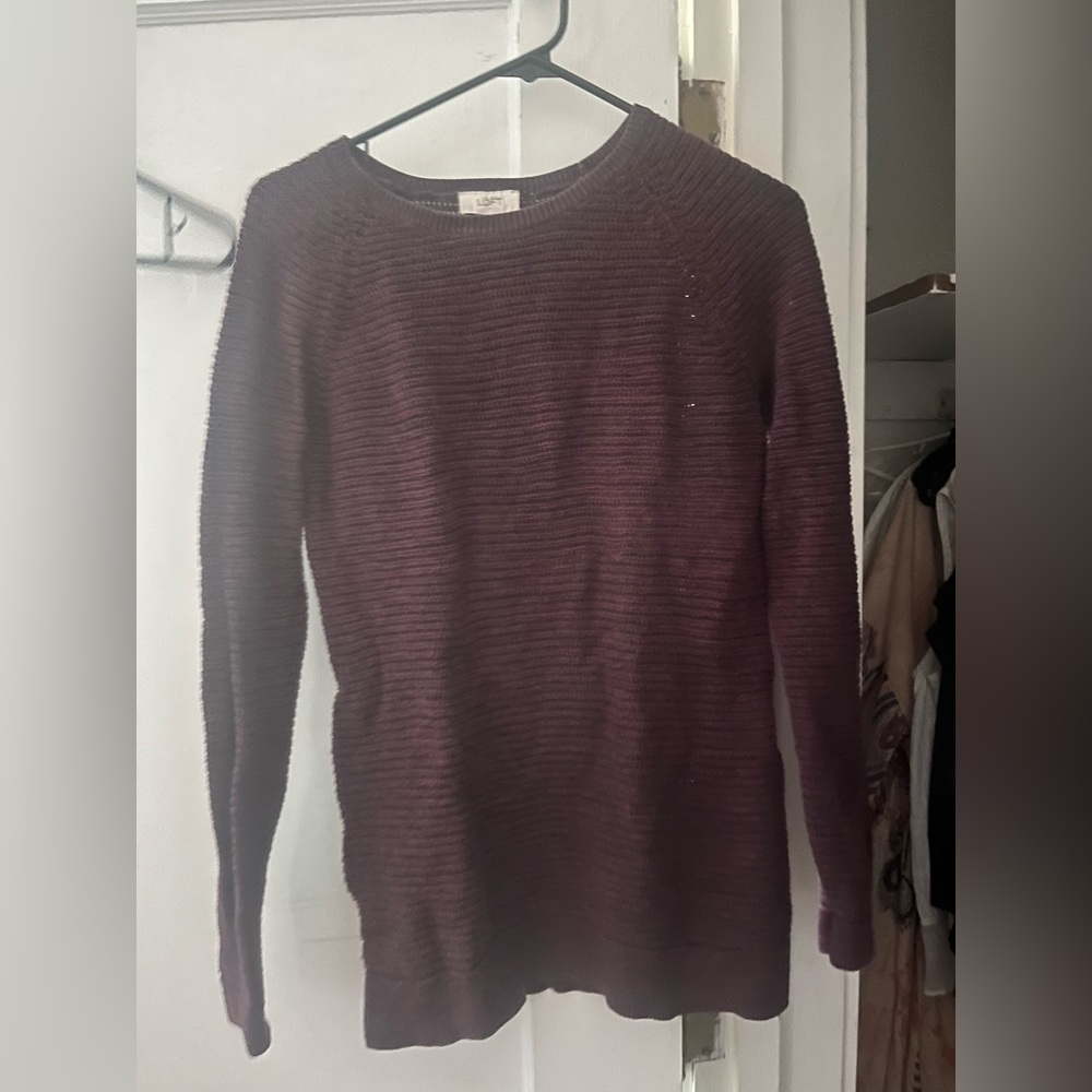 Open knit sweater